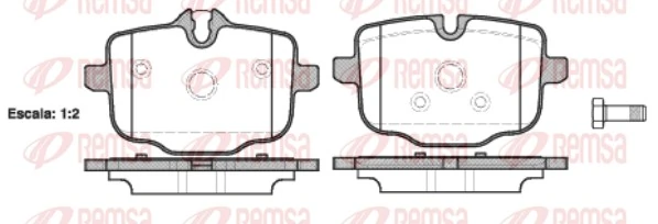 REMSA 1433.00 — Колодки гальмівні дискові