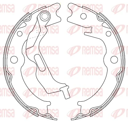 REMSA 4627.00 — Колодка гальм. барабан. CHEVROLET LACETTI (J200), EPICA, NUBIRA задн. (вир-во REMSA)