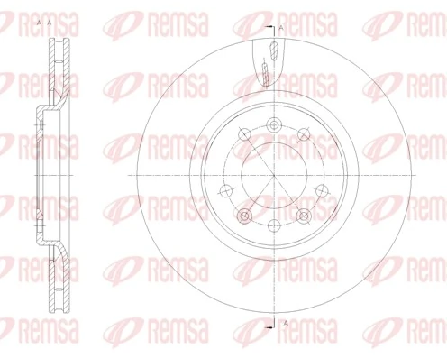 REMSA 61776.10 — Диск гальмівний