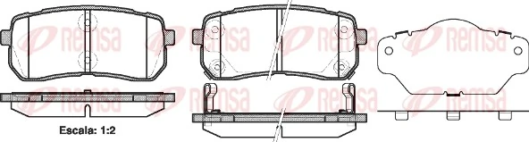 REMSA 1288.02 — Колодки гальмівні дискові