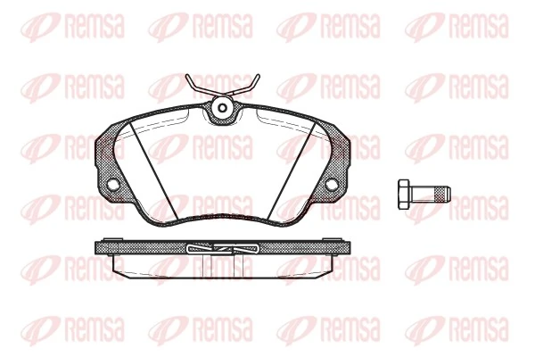 REMSA 0382.00 — Колодка гальм. диск. OPEL OMEGA B передн. (вир-во REMSA)