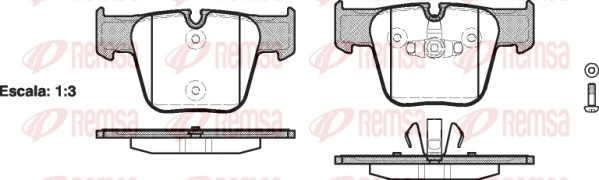 REMSA 1218.00 — Гальмівні колодки, дискові