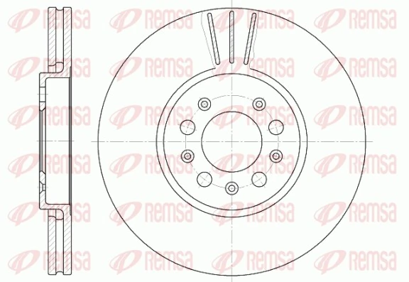 REMSA 6544.10 — Диск гальмівний