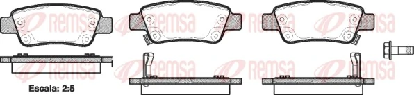 REMSA 1290.02 — Гальмівні колодки, дискові
