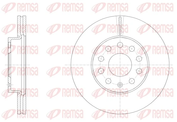 REMSA 61586.10 — Гальмівний диск