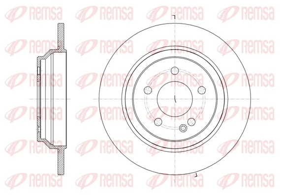 REMSA 61616.00 — Диск гальмівний