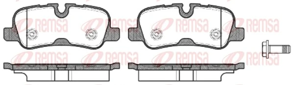 REMSA 1159.10 — Колодки гальмівні дискові