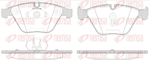 REMSA 0857.50 — Колодки гальмівні дискові