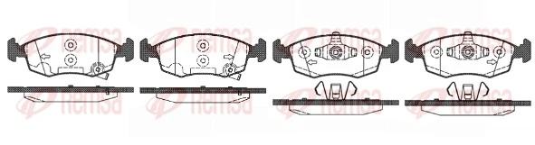REMSA 0172.50 — Колодка гальм. диск. FIAT PANDA передн. (вир-во Remsa)