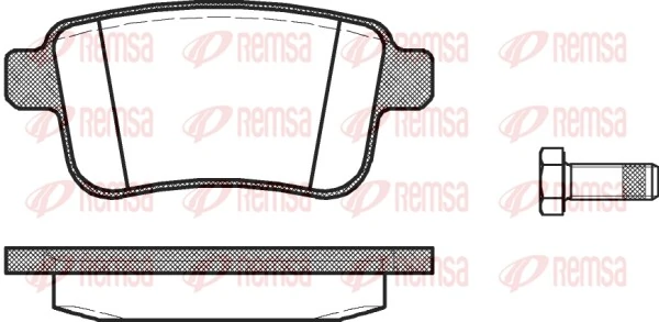 REMSA 1352.00 — Колодки гальмівні дискові