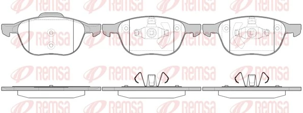 REMSA 1082.00 — Колодки гальмівні дискові