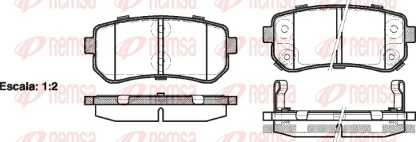 REMSA 1209.02 — Колодки гальмівні дискові