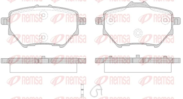 REMSA 1562.00 — Колодки гальмівні дискові