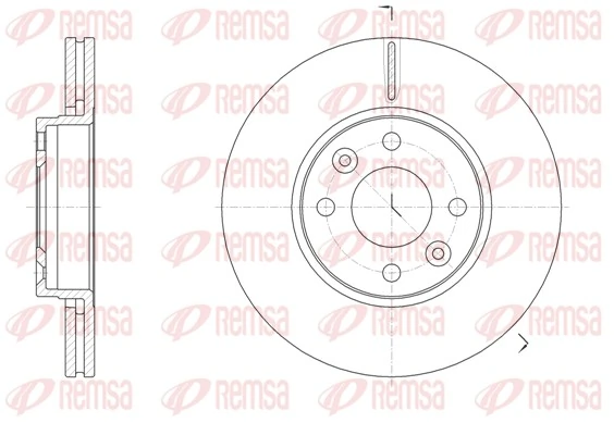 REMSA 61474.10 — Диск гальмівний (вир-во REMSA)