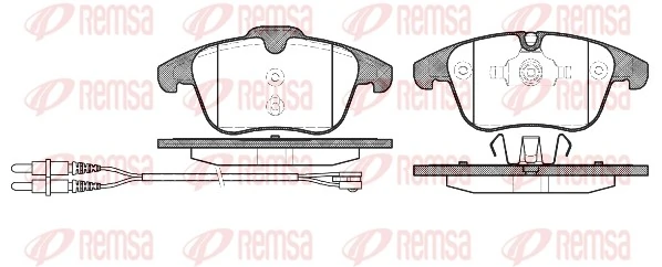 REMSA 1249.01 — Колодки гальмівні дискові