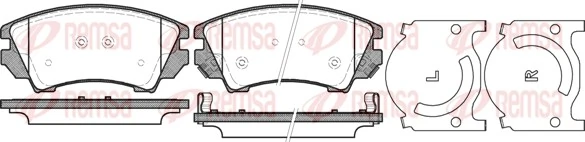 REMSA 1375.12 — Колодки гальмівні дискові