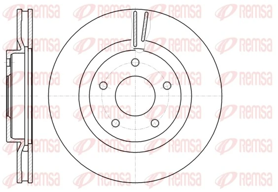 REMSA 61087.10 — Диск гальмівний