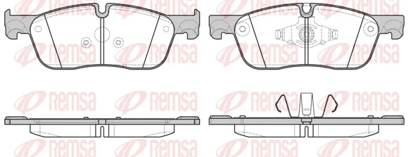 REMSA 1633.00 — Колодки гальмівні дискові