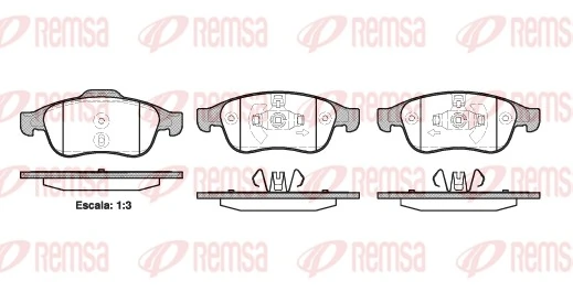 REMSA 1248.10 — Колодки гальмівні дискові