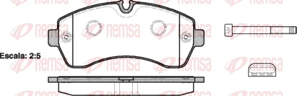 REMSA 1243.00 — Колодки гальмівні дискові