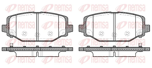 REMSA 1483.04 — Колодки гальмівні дискові