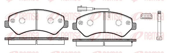 REMSA 1275.12 — Гальмівні колодки, дискові