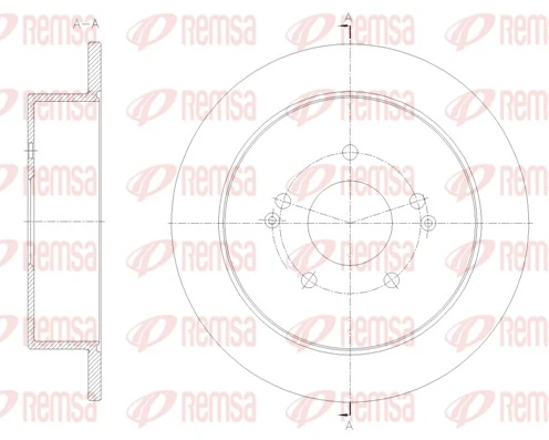 REMSA 62096.00 — Диск гальмівний