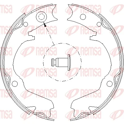 REMSA 4734.00 — Колодка гальм. барабан. SUBARU FORESTER, IMPREZA, LEGACY II-III-IV задн. (вир-во Remsa)