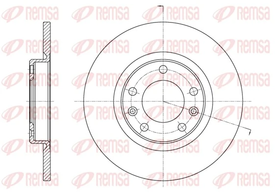 REMSA 61555.00 — Диск гальмівний