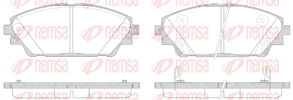 REMSA 1569.02 — Колодки гальмівні дискові
