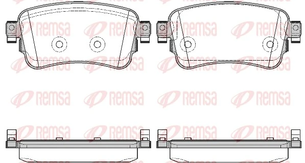 REMSA 1720.00 — Гальмівні колодки, дискові