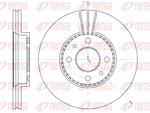 REMSA 6227.10 — Диск гальмівний