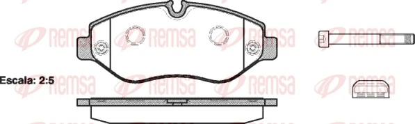 REMSA 1245.00 — Колодки гальмівні дискові