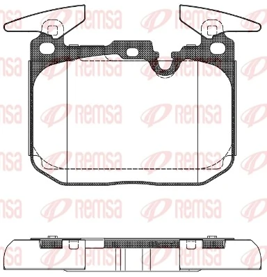 REMSA 1491.00 — Колодки гальмівні дискові