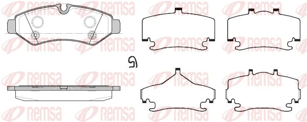 REMSA 1867.00 — Колодки гальмівні дискові (комплект 4 шт)
