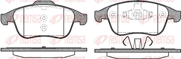 REMSA 1389.00 — Колодки гальмівні дискові