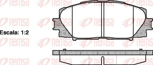REMSA 1224.00 — Гальмівні колодки, дискові