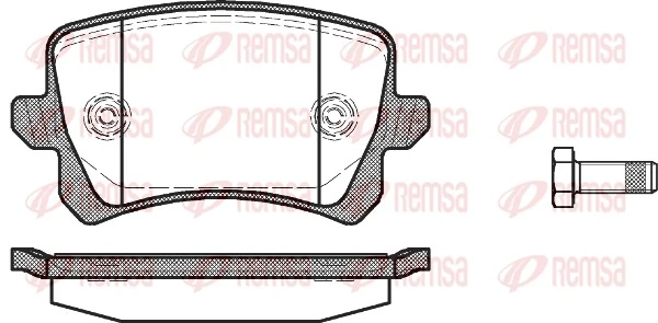 REMSA 1342.00 — Колодки гальмівні дискові