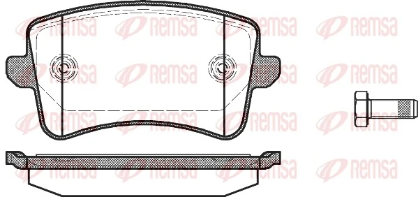 REMSA 1343.00 — Колодки гальмівні дискові