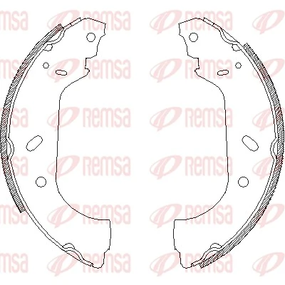 REMSA 4417.00 — Колодка гальм. барабан. CITROEN, FIAT, LANCIA, PEUGEOT задн. (вир-во Remsa)