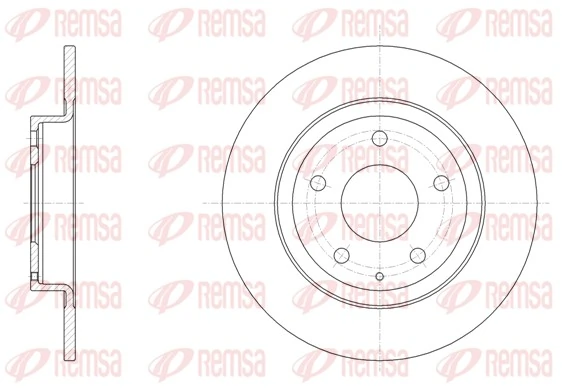 REMSA 61519.00 — Диск гальмівний (вир-во REMSA)