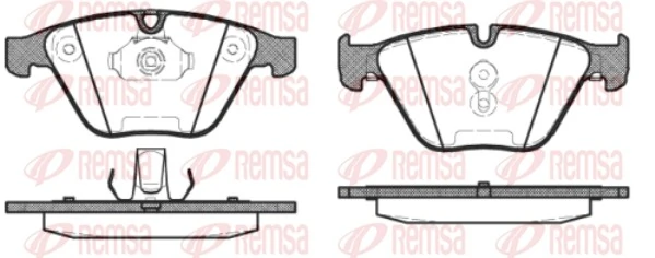 REMSA 0857.30 — Гальмівні колодки, дискові