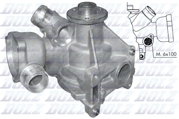 Pompe à eau, refroidissement du moteur DOLZ M177