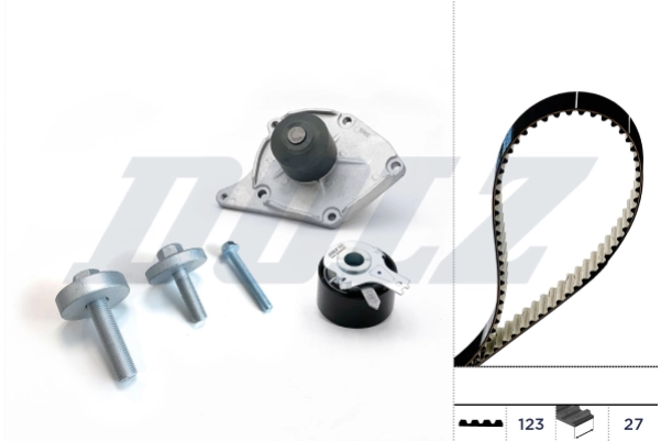 Pompe a eau + kit de courroie de distribution 1.5 DCi Kango Micra Clio