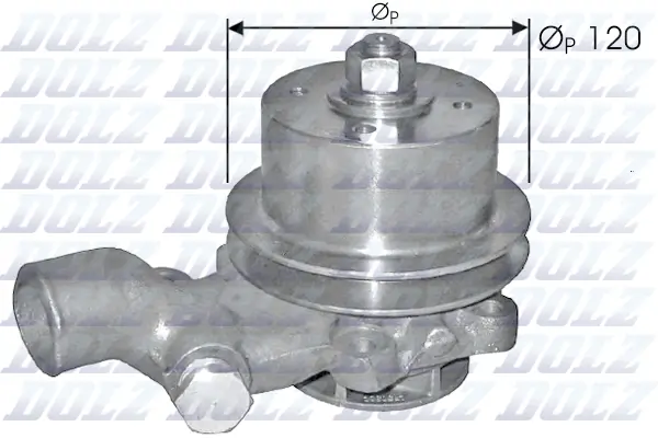 Pompe à eau, refroidissement du moteur DOLZ P324