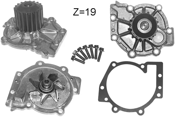Pompe à eau, refroidissement du moteur DOLZ V211