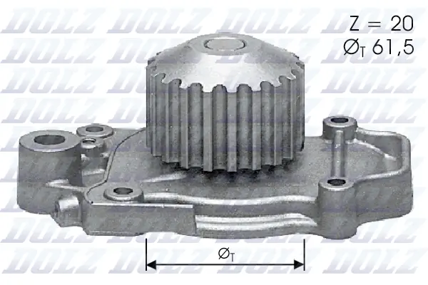 Pompe à eau, refroidissement du moteur DOLZ H118
