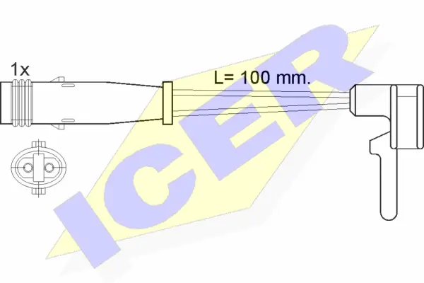 Warning Contact, brake pad wear