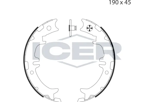 Brake Shoe Set, parking brake