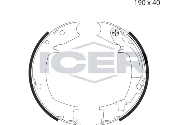 Brake Shoe Set, parking brake